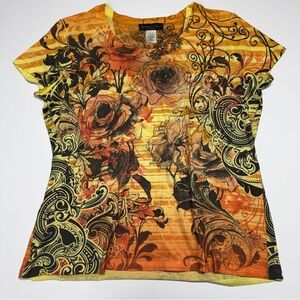 Appropriate Behavior Floral Short Sleeve Top